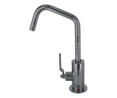 Hot Water Faucet with Contemporary Round Body & Industrial Lever Handle (120° Spout)